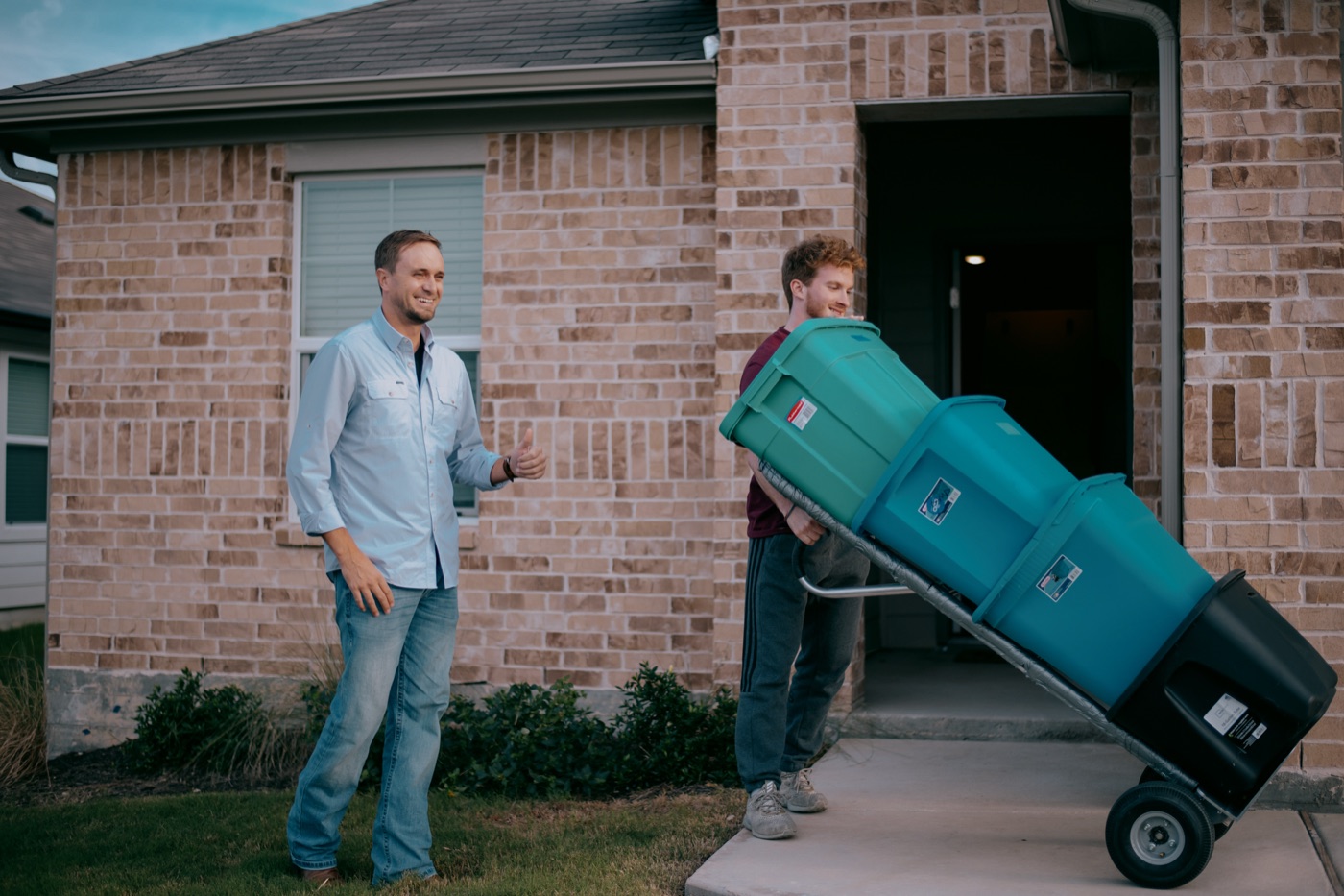 Bobcat Movers crew working a move in Schertz, TX